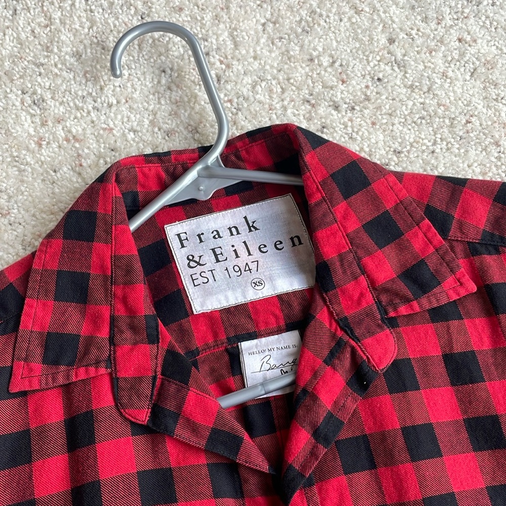 FRANK & EILEEN Barry Fit Red & Black Buffalo Plaid Shirt - Picture 7 of 16